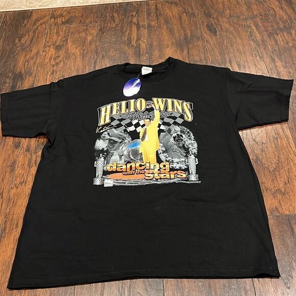 Vintage Helio Castroneves Dancing With The Stars Tee T-shirt Size XL Y2K NWT - Picture 1 of 9